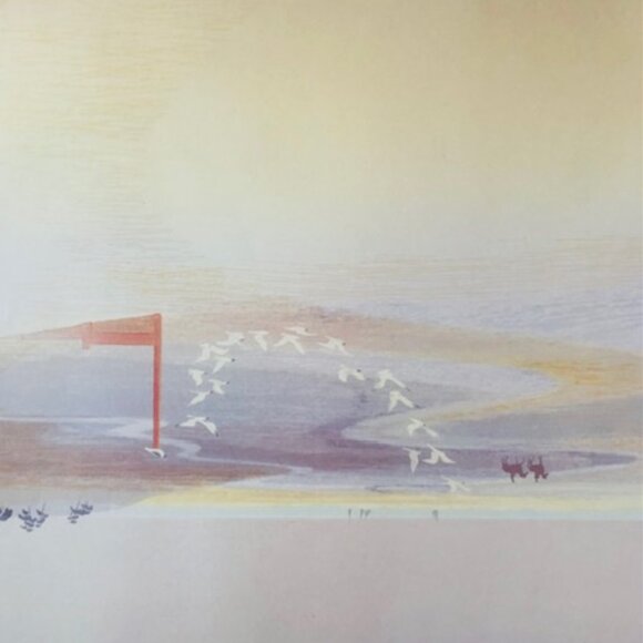 “Coast Riders” Art Print – 22x28 Coastal Landscape with Riders & Birds -Wall Art - Picture 2 of 3